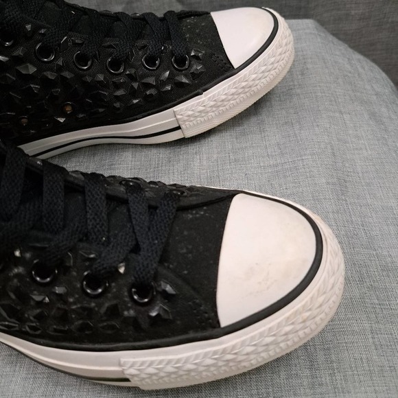 Converse Chuck Taylor All Star Black Rhinestone 540230C Womens 9 - Picture 11 of 11